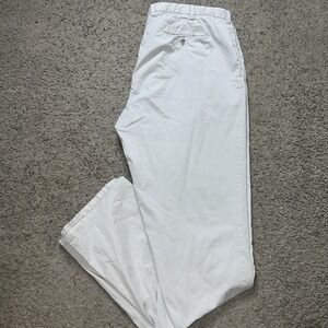 Peter Millar Pants Mens 40x32 Ivory Golf Trouser Chino Business Preppy Dapper